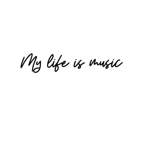 Тимчасове тату - My life is music
